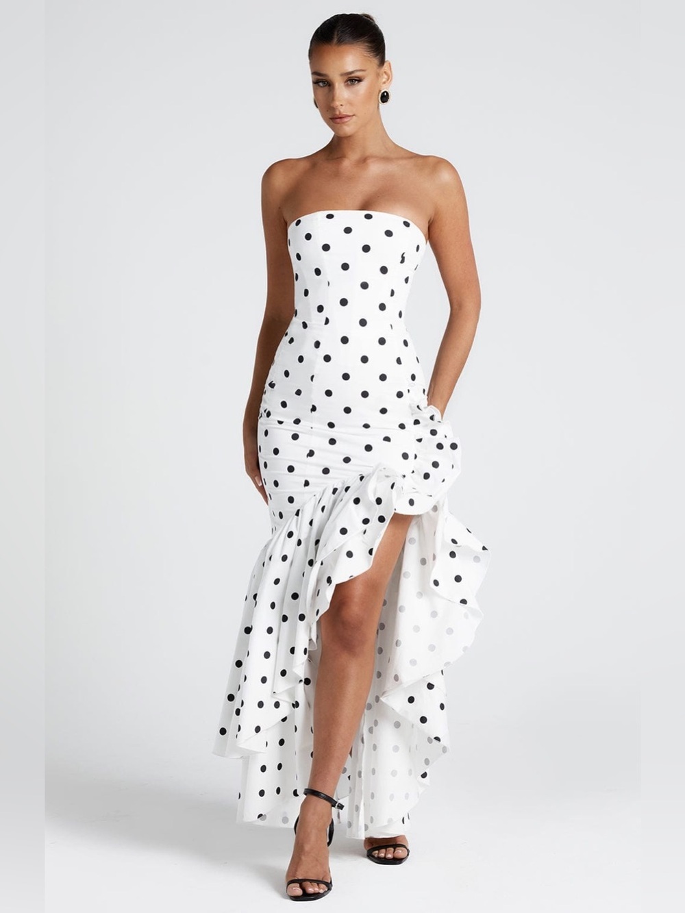Babyboo Angelina Maxi Dress Polka Dot Women’s Size XS NWT NIB